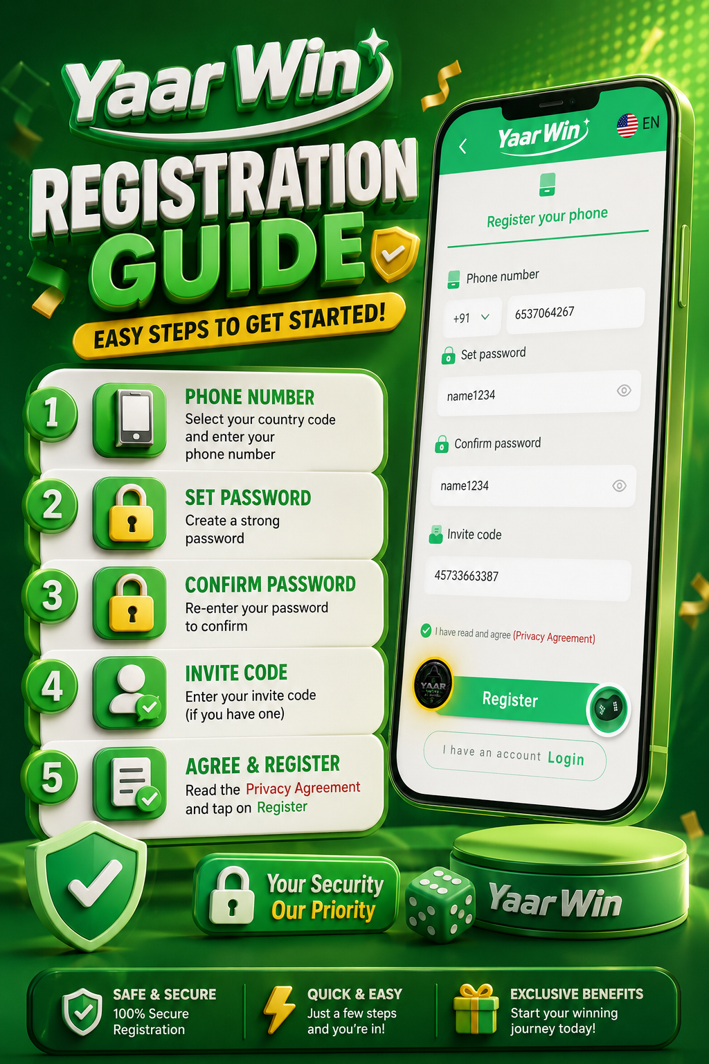 How To Register In Yaar Win